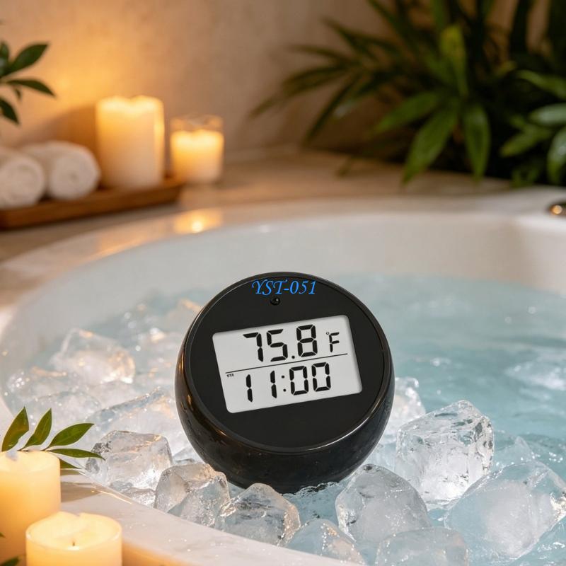 E15A Digital Bath Thermometers - Pool Alarm Float review and price