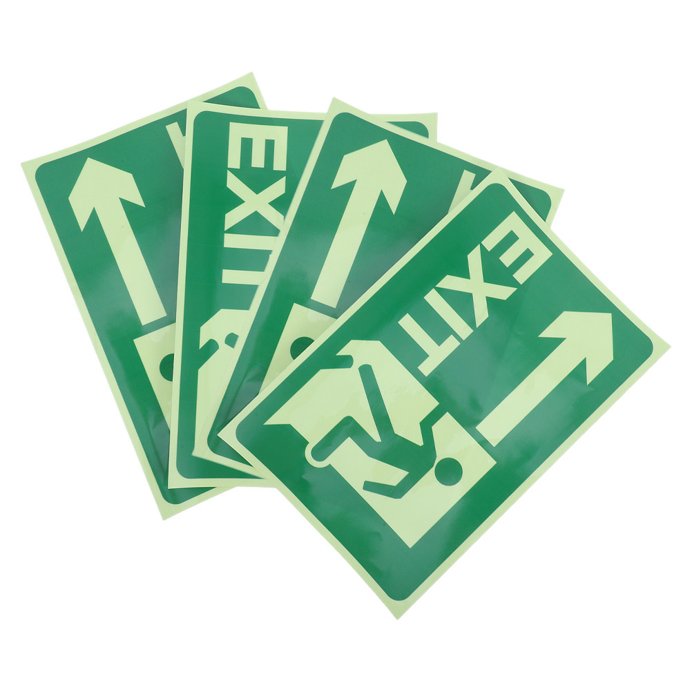 4Pcs Glow Exit Stickers Lumino - Emergency Exit Sign review and price