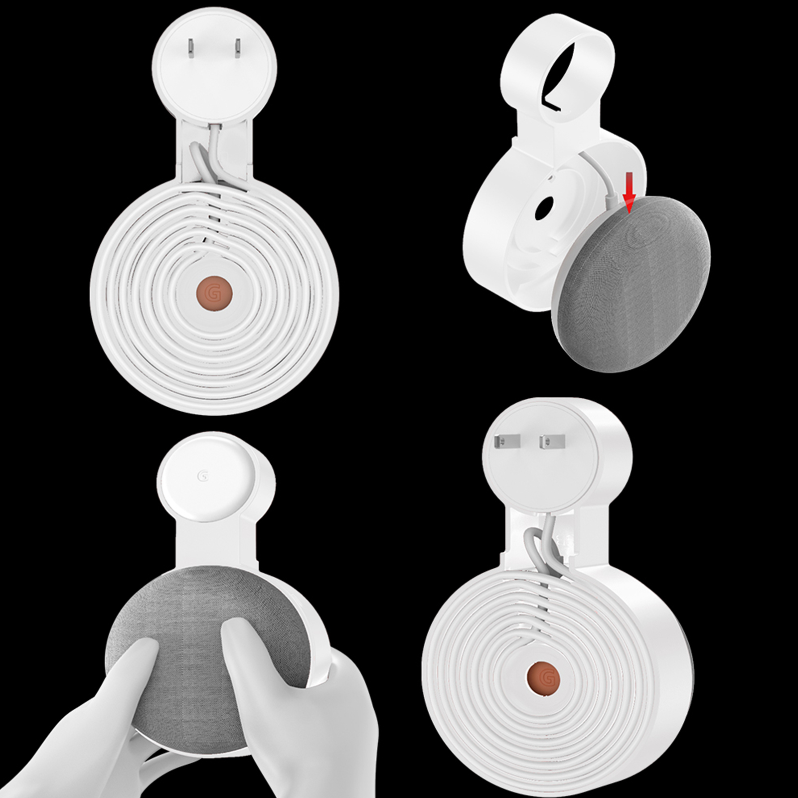 Outlet Wall Mount Holder Brack - Google Speaker Nest Mini review and price