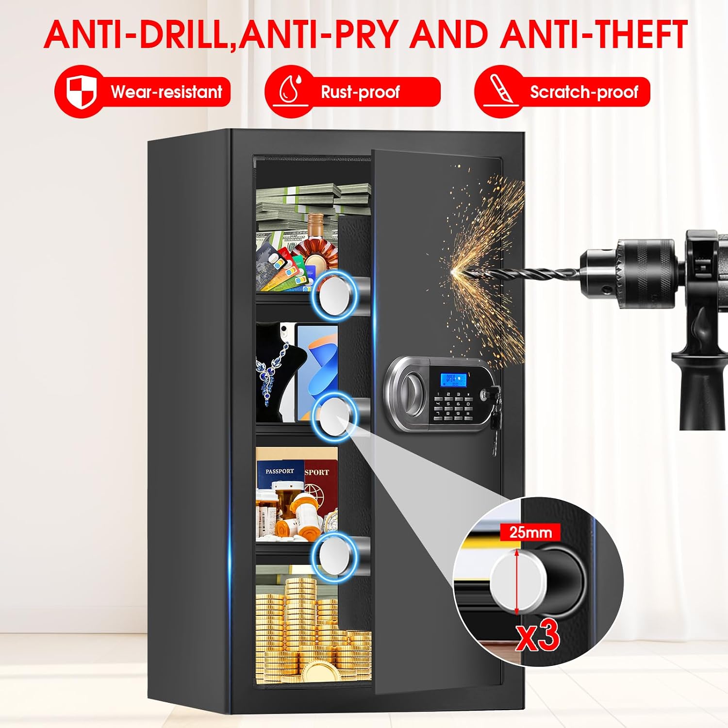 Fire Proof Safe for Home Docum - Fire Safe Document review and price