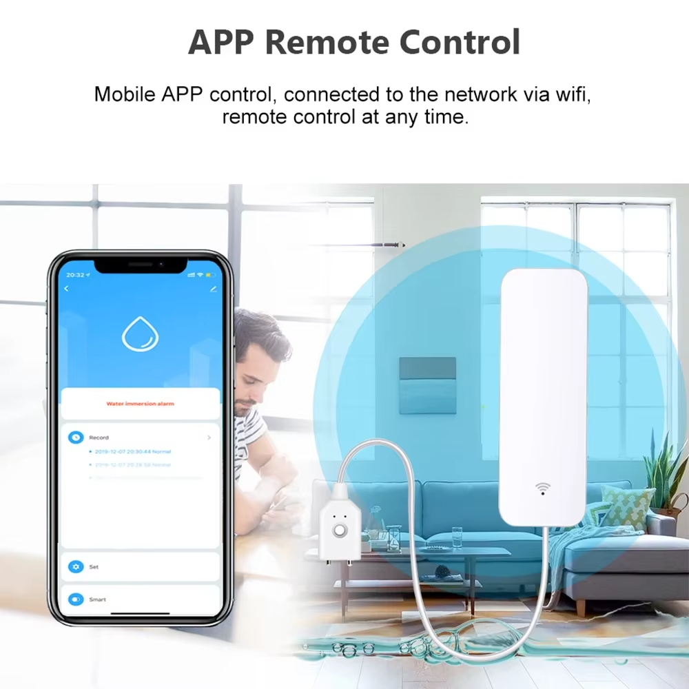 ZigBee WiFi Water Leak Sensor  - Water Alarm Sensor review and price