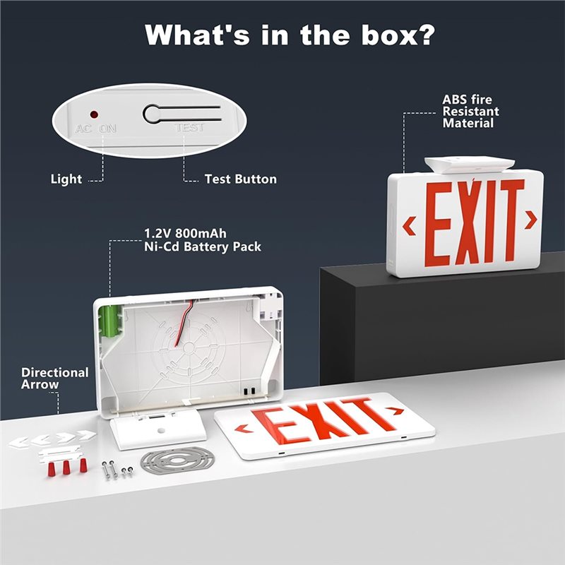 B67C UL Listed,Commercial Emer - Emergency Exit Sign review and price
