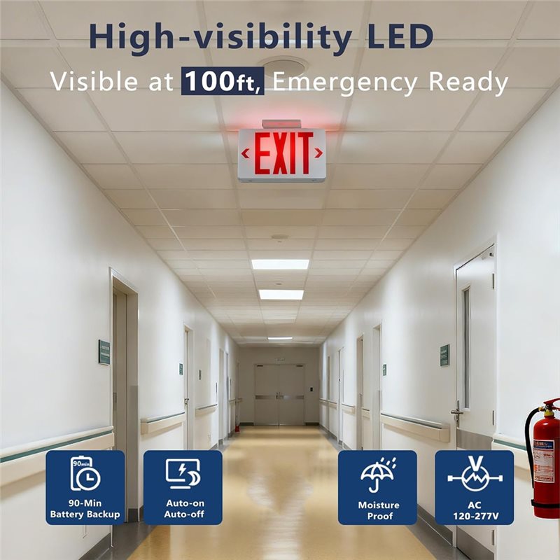 A46U UL Listed LED Exit Light  - Emergency Exit Sign review and price
