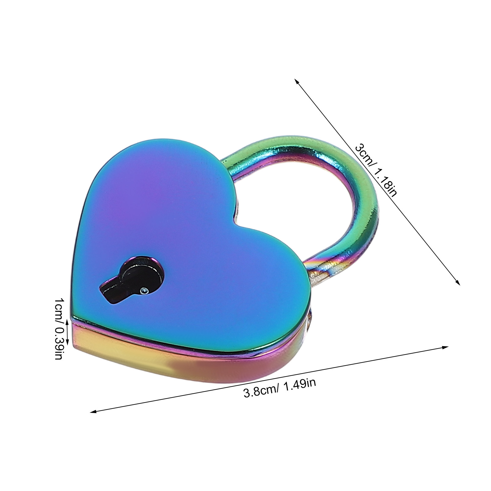 2Set Mini Heart Shaped Padlock - Lockbox Key Secure review and price